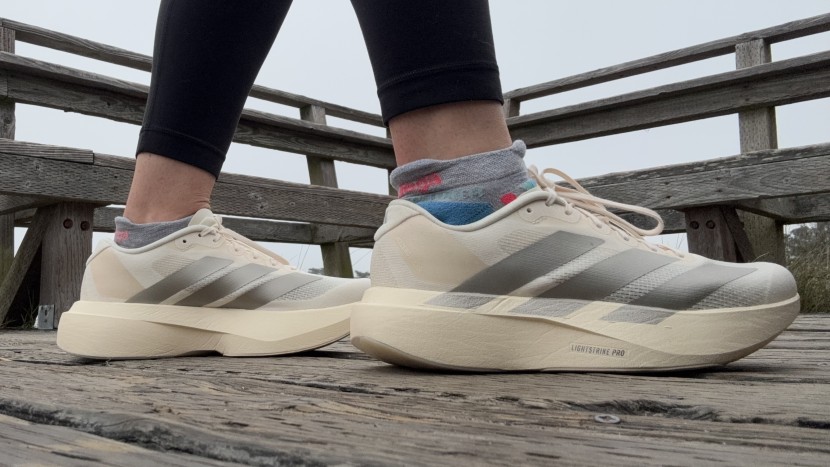 running shoes womens - the adidas adizero evo sl&#039;s midsole contains a small embedded...