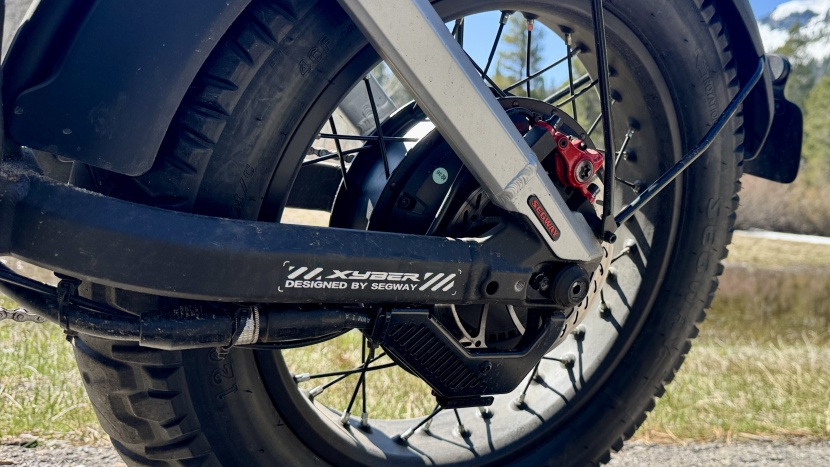 segway xyber - just like most of the ebikes we test, this one has a 750-watt hub...