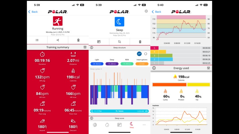 polar grit x2 pro - the polar flow app does a good job sharing progress and data but i...