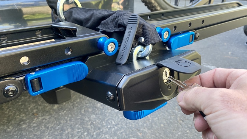 bike rack - we appreciate the effort at security offered by the rockymounts...