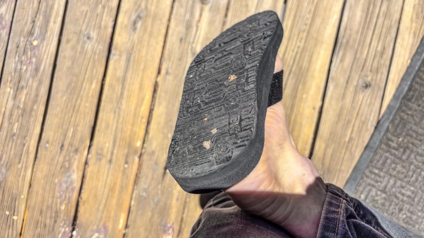 teva mush ii - rocks frequently impaled the soft outsole of the mush ii, which was...