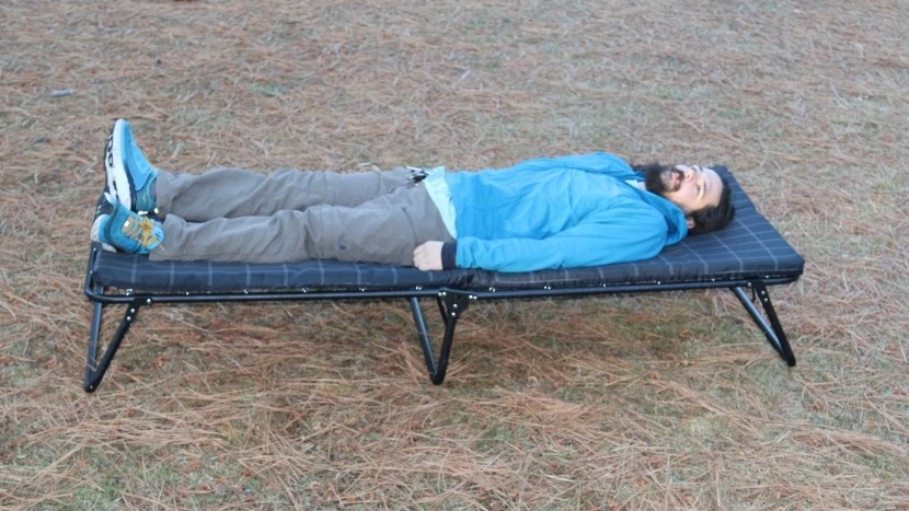 camping cot - this cot is plenty long for all but the tallest people.