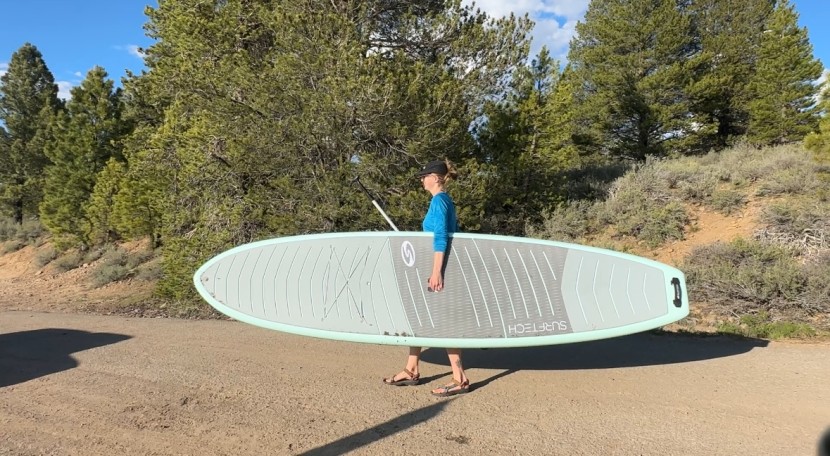 surftech lido utility armor - a very easy board to transport and carry.