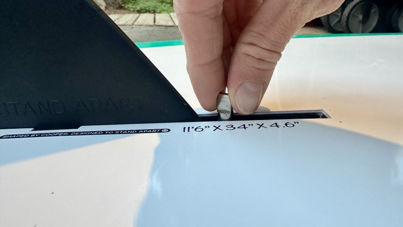 testers loved how easy the turn notch on the fin was to take off and...