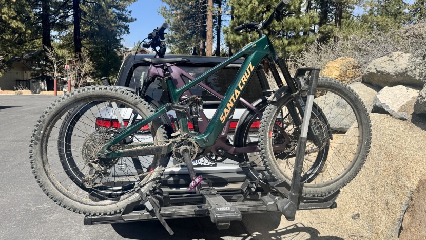 thule verse - bikes can be moved fore and aft to allow them to play nicely while...