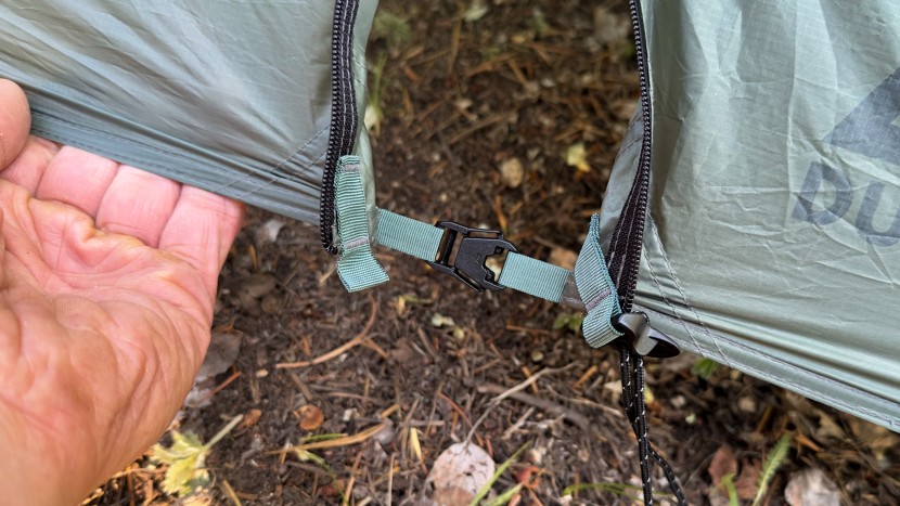 durston x-mid 1p - the exterior fly door sports a one-way waterproof zipper with a...