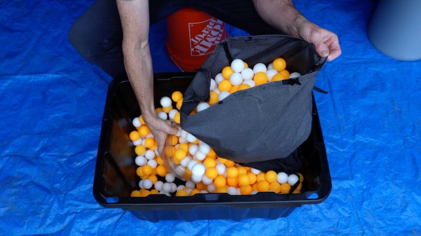 ultralight backpack - ping pong balls ruled the roost when measuring the internal volume.