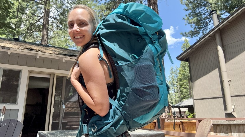 backpacks womens - the frame on the gregory amber 68 extended well above the shoulders...