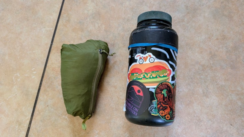 wind breaker jacket - we weighed every jacket and compared its packed size to a standard...