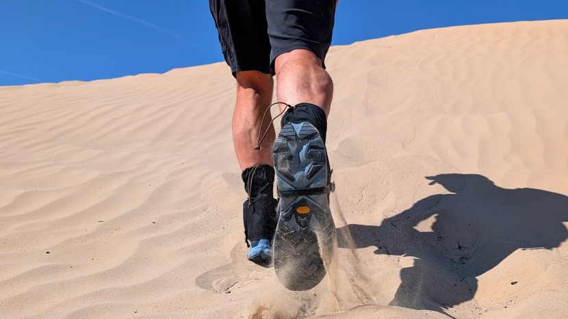 gaiters - the sahara&#039;s boot strap holds the bottom of each gaiter securely...