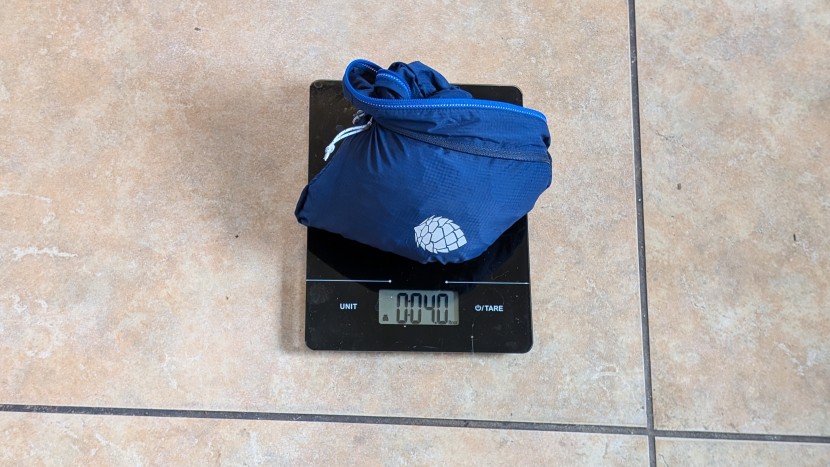 we weigh every jacket on our home scale.
