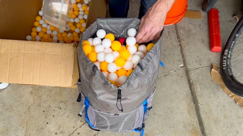 our ping pong balls put the exos pro to the test, double-checking...