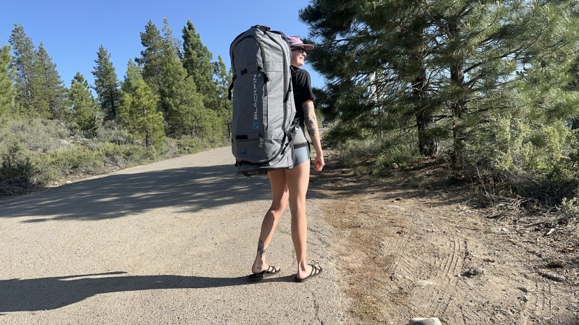 irocker blackfin model v - the blackfin packs up into a backpack that features adjustable...