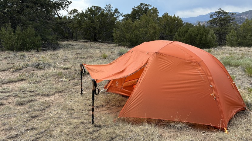 backpacking tent - the copper spur ul2 is reasonably comfortable and lightweight.