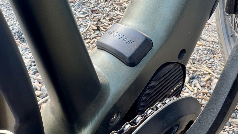 aventon aventure m - the aventon control unit (acu) is housed here, above the motor.