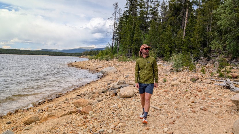 patagonia houdini - the houdini is a very versatile layer that you can wear on a hike...