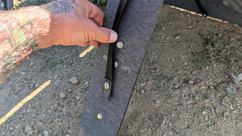 solar power station - the bluetti sp100l&#039;s adjustable kickstand legs make it easy to...