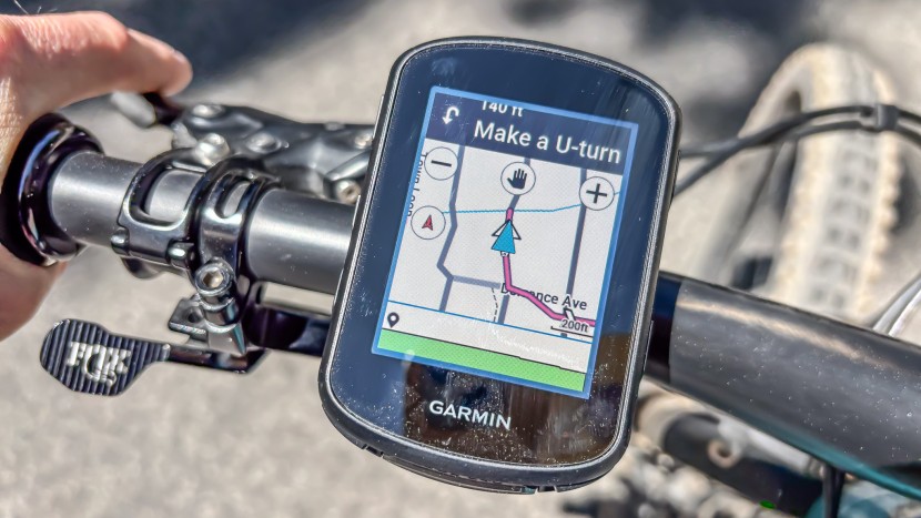 garmin edge 840 - it didn't take us long to unbox the 840 and take it out for its...