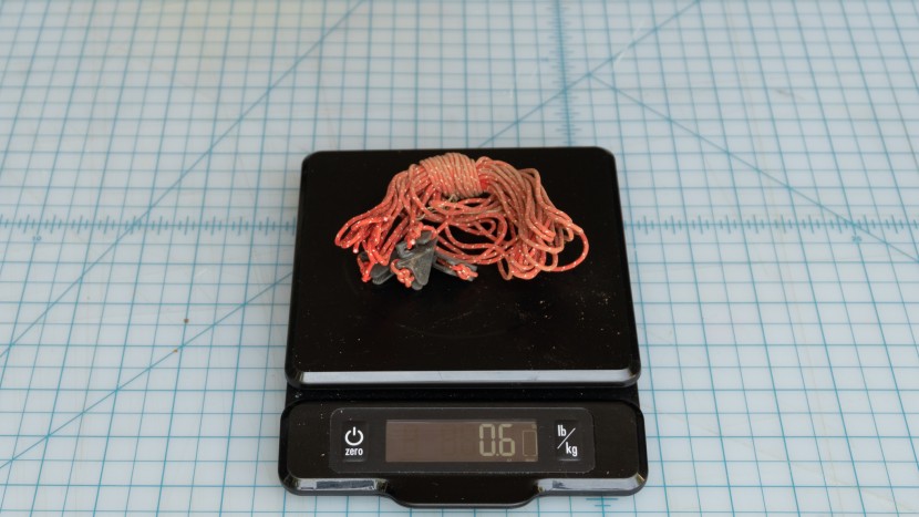 extra guy lines come in at a paltry 0.6 oz.