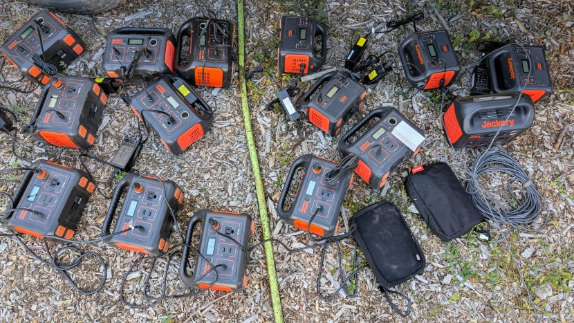 we charged identical batteries with each solar panel to measure...