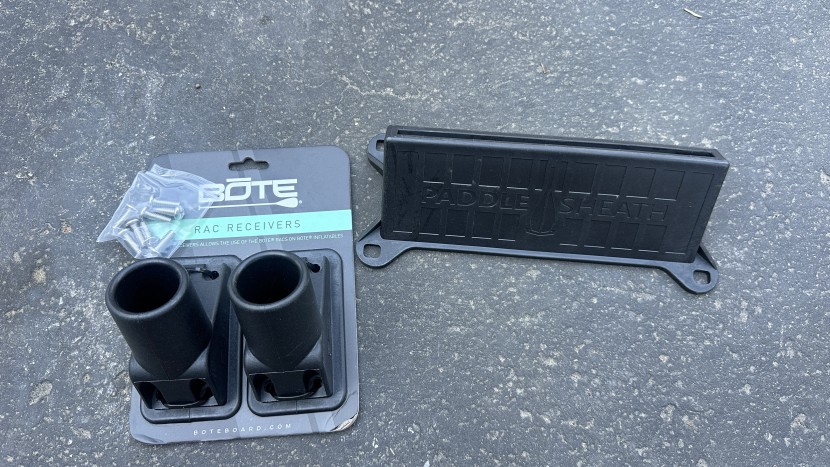 bote hd aero - the two extras that come with this bote sup. paddle sheath and rack...