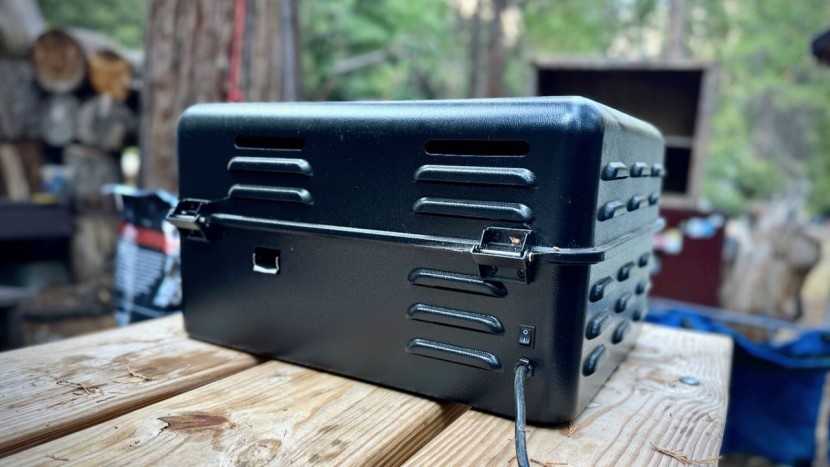 portable grill - fully enclosed tabletop grill options with limited vents easily...