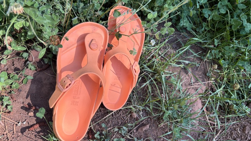 flip flops - contoured footbeds will provide more stability and support right out...