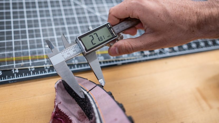 the thickness of the forefoot cushion allows for some trail feel...