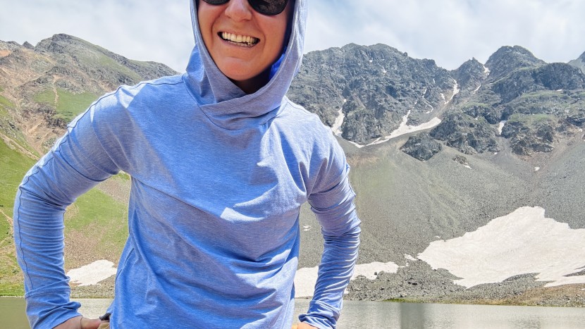 rei co-op sahara shade hoodie for women - if you need it, you can cinch down the hood with an internal tie for...