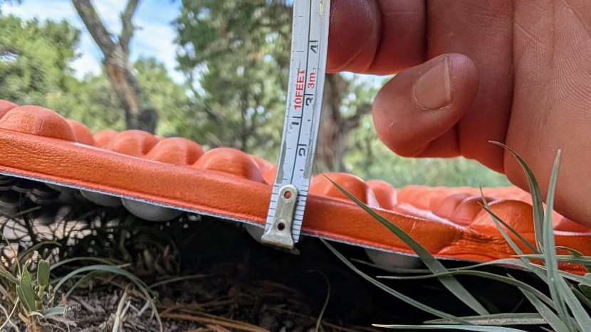 nemo switchback - this pad is less than an inch thick, so it may not be surprising...