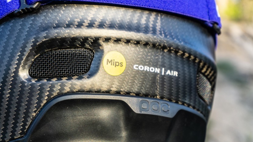 poc coron air carbon mips - we were grateful the coron air carbon had some venting, but it pales...