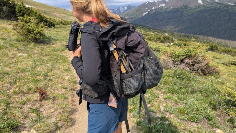 leki cressida fx carbon - the cressida fx carbon, packed down and stashed away.