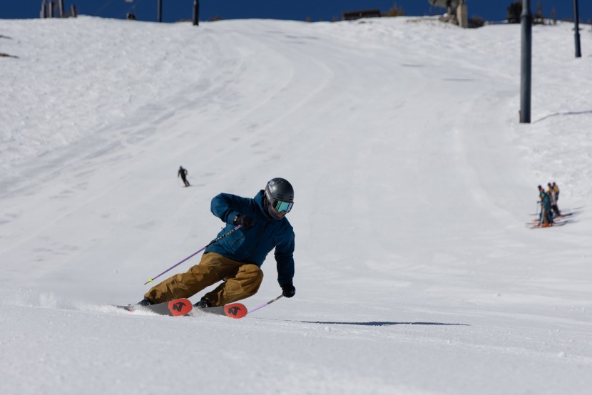 nordica enforcer 99 - while it can still cut a nice carve, don't expect perfect s-shapes...