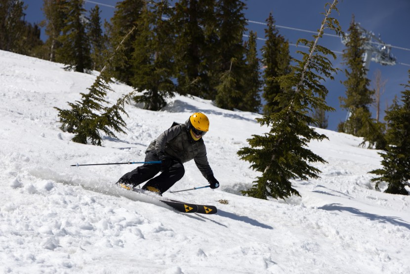 our lighter testers liked this ski's soft snow versatility.