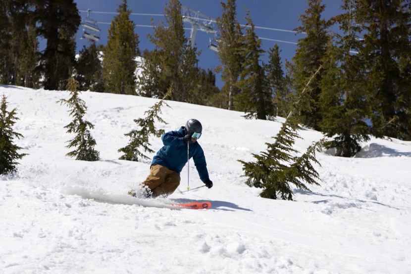 blizzard rustler 9 - even in chopped-up snow, it was easy for the expert-level skiers on...