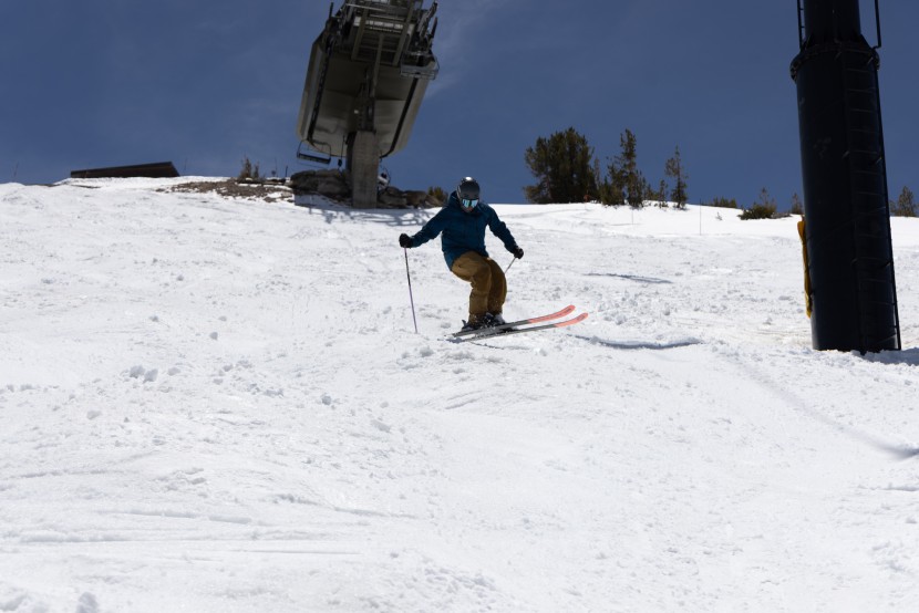 getting airborne in the bumps isn't the best technique, but it...