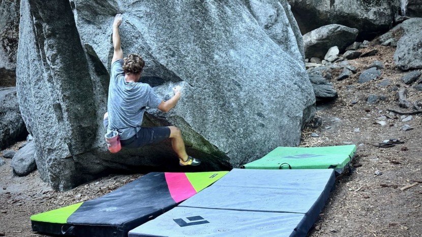 bouldering crash pad - some pads feature a softer style of foam that is perfect for falls...