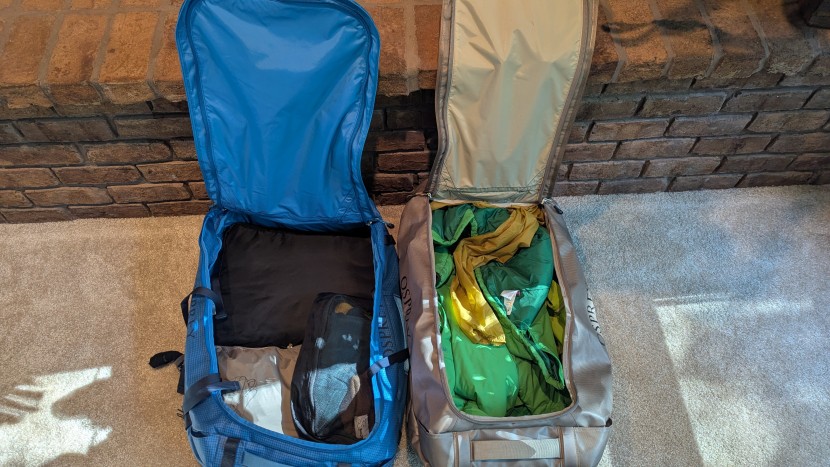 osprey transporter - the new transporter (blue, left) versus the old (tan, right) are...