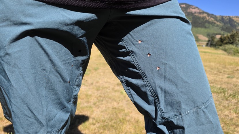 mountain bike shorts - the laser-cut triangular vents on the leatt mtb trail 2.0 are very...