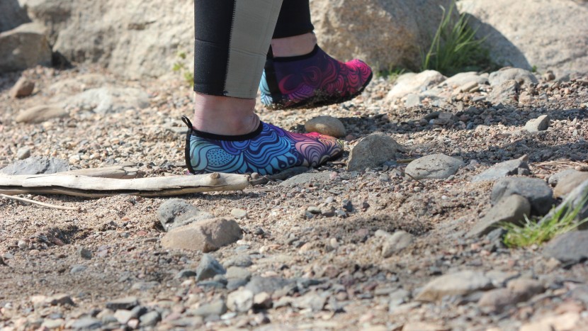 athmile water shoes - these are not the shoes for long walks in rugged terrain