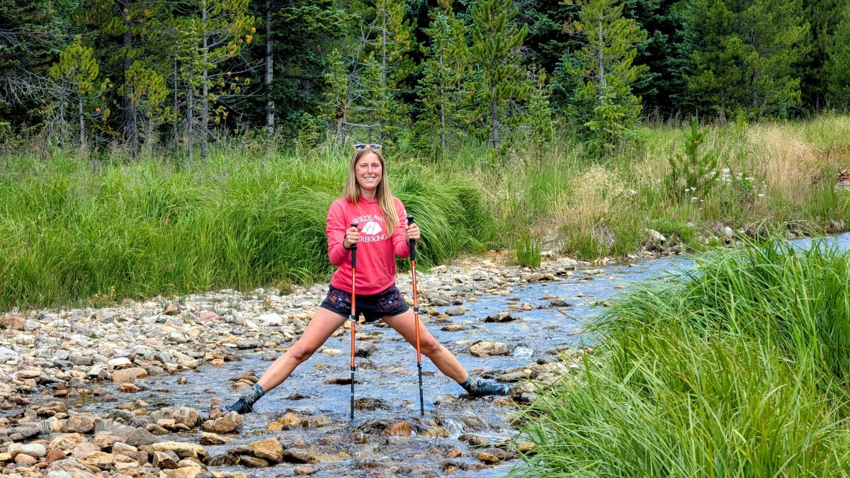 Black Diamond Trail Back Review (We enjoy the un-snappable strength of the Trail Back for stream crossing or planting our feet to step over the origins...)