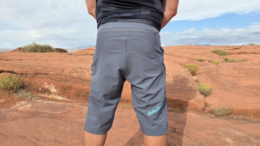 mountain bike shorts - the mesh rear panel contours around your waist on the troy lee...