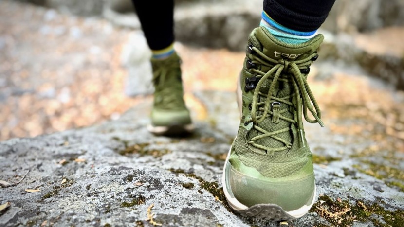 hiking boots womens - the vibram megagrip rubber outsoles combined with a wider surface...