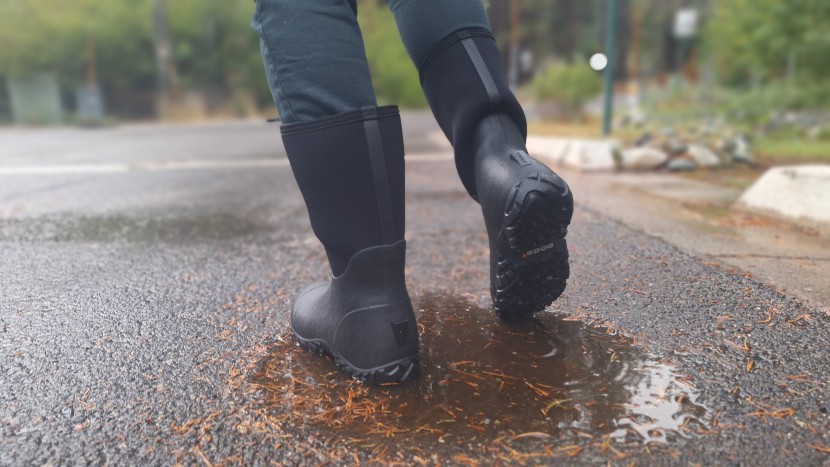 bogs classic ii tall - don&#039;t worry, we found bigger puddles to test them in!