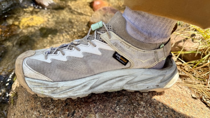 water shoes - a dual-purpose shoe like the hoka hopara 2 can take on waterlogged...