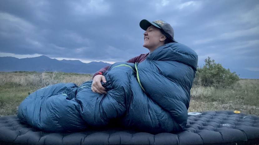 sea to summit ether light xr pro insulated - staying cozy while testing the sleeping pad at altitude.