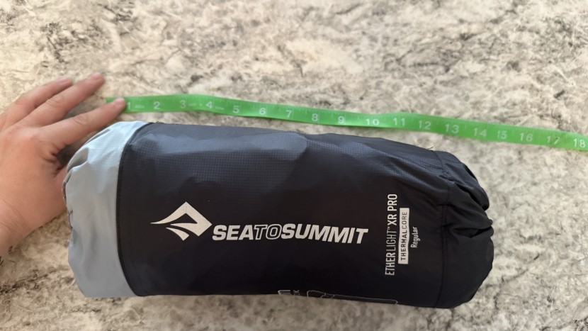 sea to summit ether light xr pro insulated - we measured the length and width of the ether light xr pro insulated.