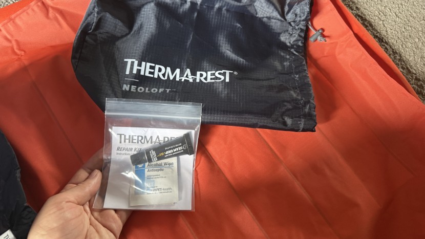 therm-a-rest neoloft pad - though it's made with sturdy fabric, we appreciated that the neoloft...