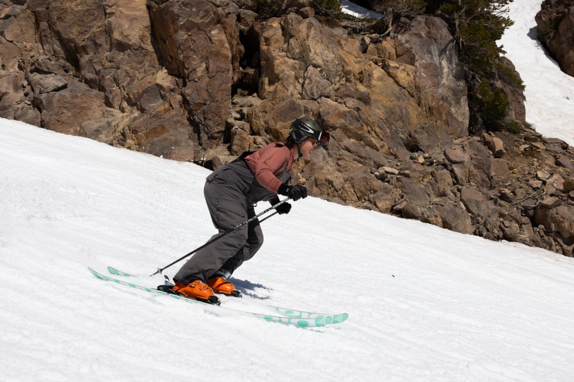 given its pronounced rocker profile, we were surprised by the ski's...