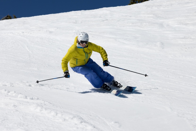 dynastar m-pro 98 w - the large floppy tips on the m-pro 98 w make it feel heady to move...